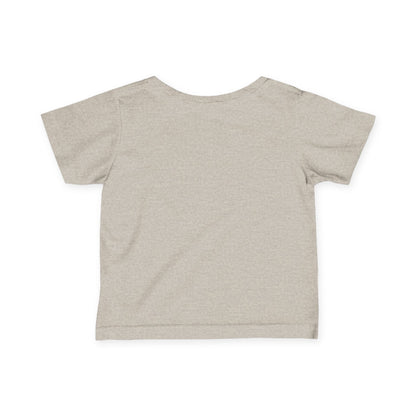 M.I.U Baby Tee — Lleva Tu Fe Puesta Crucifix Art by Matías