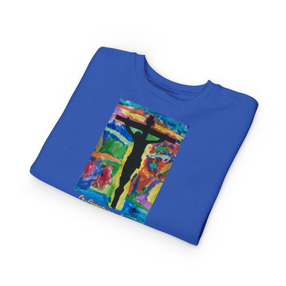 M.I.U Kids Sweatshirt — Cruz y Colores Faith Art by Matías