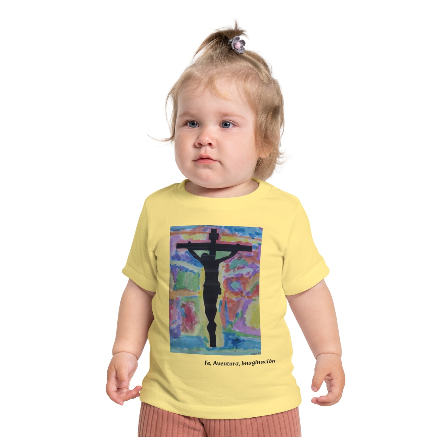 M.I.U Baby Tee — Arte de Matias | Lleva Tu Fe Puesta | Fe, Aventura, Imaginación