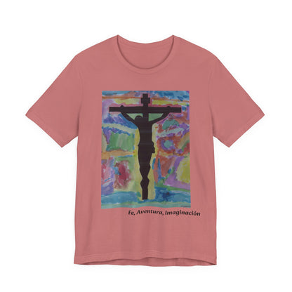 Camiseta para Papá — Arte de Matias | Crucifix Watercolor | M.I.U