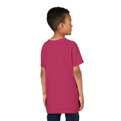 Camiseta Unisex Niños M.I.U — Logo Libro & Universo | Fe, Aventura, Imaginación