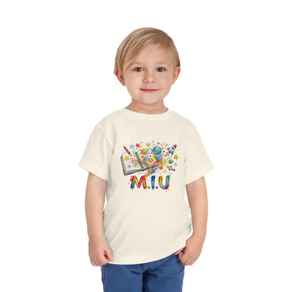 Camiseta Toddler M.I.U — Logo Libro & Universo | Fe, Aventura, Imaginación