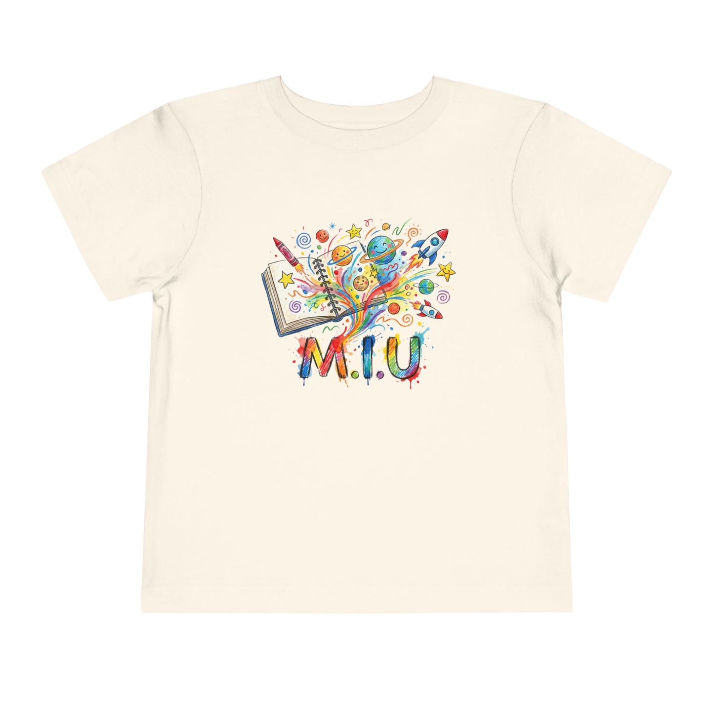 Camiseta Toddler M.I.U — Logo Libro & Universo | Fe, Aventura, Imaginación