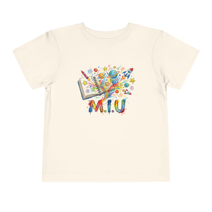 Camiseta Toddler M.I.U — Logo Libro & Universo | Fe, Aventura, Imaginación