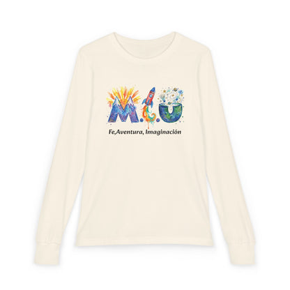 Camisa Manga Larga Niños — Logo M.I.U Cohete | Colección Verano