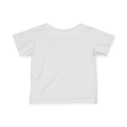 M.I.U Baby Tee — Lleva Tu Fe Puesta Crucifix Art by Matías