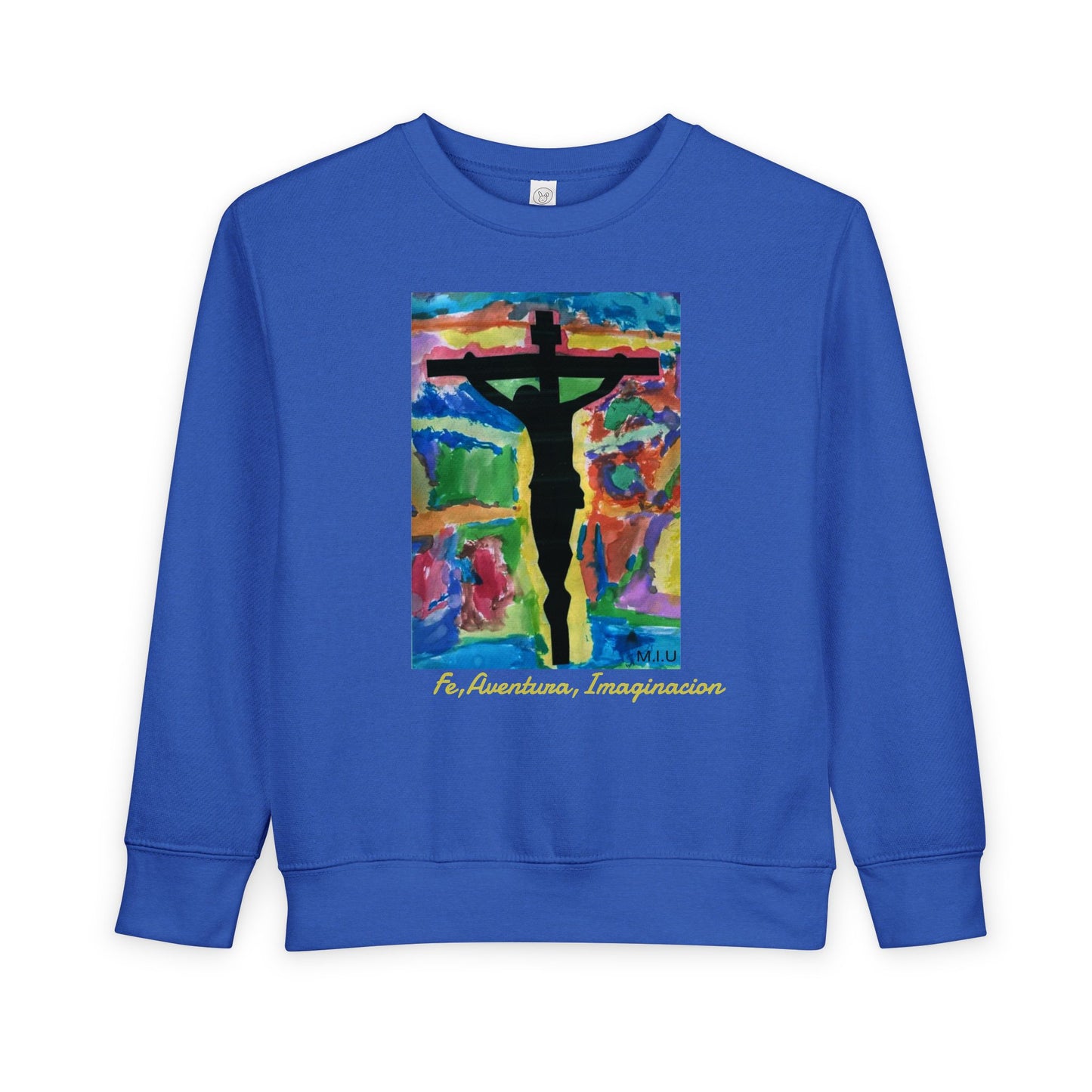 M.I.U Kids Sweatshirt — Cruz y Colores Faith Art by Matías