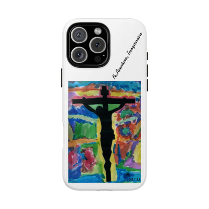 M.I.U Faith Phone Case — Crucifix Watercolor Art by Matías