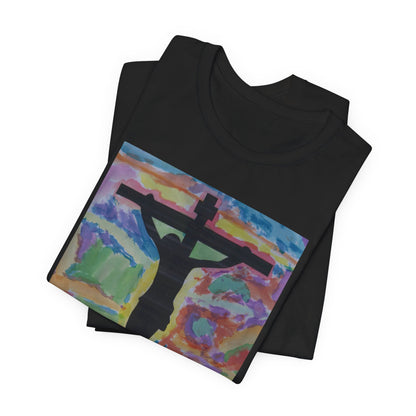 Camiseta para Papá — Arte de Matias | Crucifix Watercolor | M.I.U